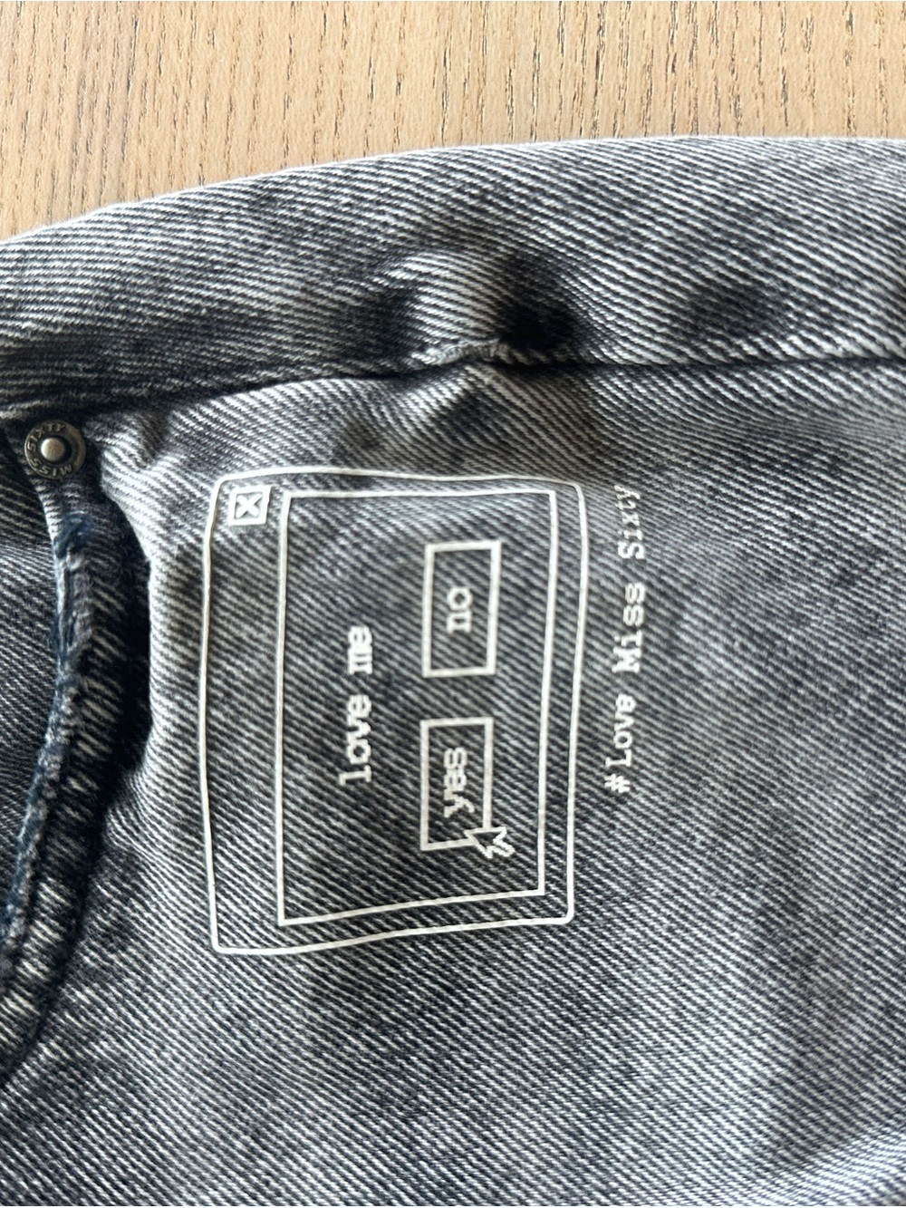 Miss Sixty Black Washed Denim Mini Skirt Brand New - Picture 2 of 9